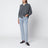 Dark grey melange cashmere cardigan