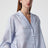 Camicia pigiama Monogram in misto cotone azzurra