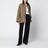 Desert beige waxed cotton country jacket