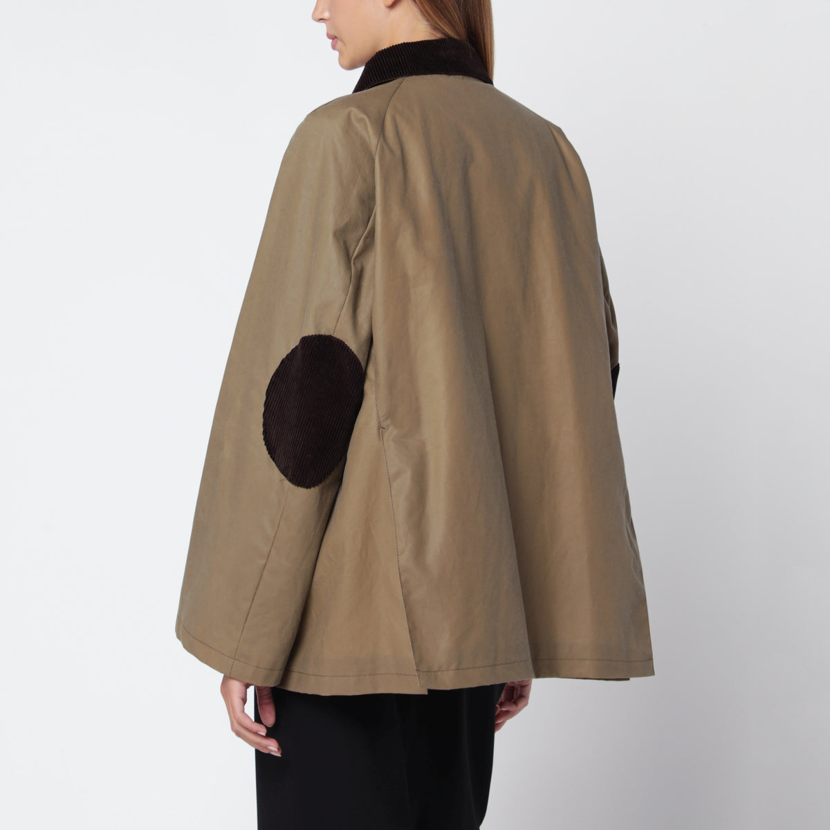 Desert beige waxed cotton country jacket