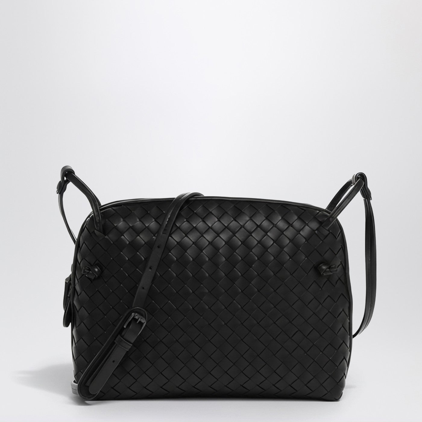 Black Intrecciato Mini Loop camera bag
