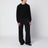 Black cashmere crew-neck sweater