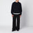 Navy blue cashmere crewneck sweater