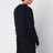 Navy blue cashmere crewneck sweater