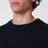 Navy blue cashmere crewneck sweater
