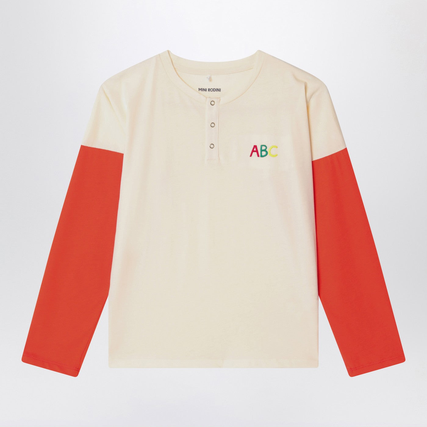 T-shirt beige clair en coton biologique
