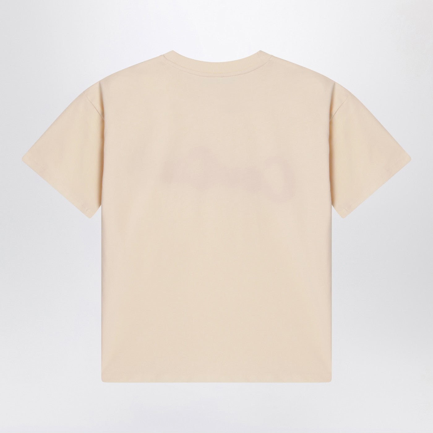 T-shirt beige clair en coton biologique