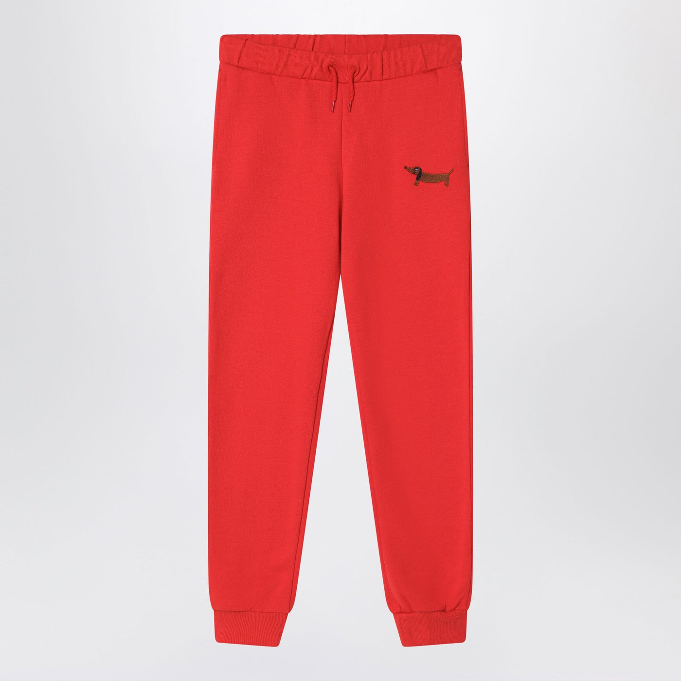 Pantalon de jogging en coton biologique rouge