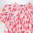 Body con fantasia rossa in cotone organico