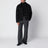 Piumino in lana e cashmere nero