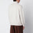 Pull col roulé en cachemire blanc
