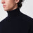 Navy cashmere turtleneck sweater