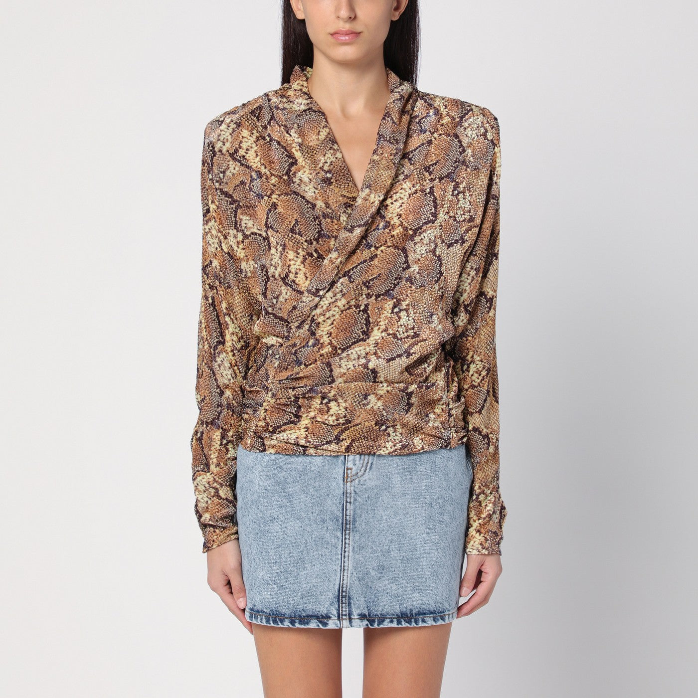Blouse Marlin avec imprimé serpent
