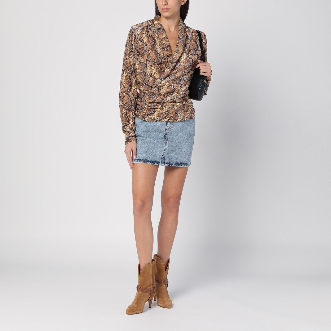 Blouse Marlin avec imprimé serpent