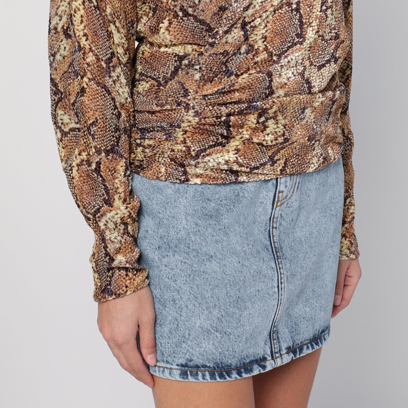 Blouse Marlin avec imprimé serpent