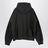 Schwarzes Kapuzen-Sweatshirt aus Baumwolle