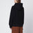 Schwarzes Kapuzen-Sweatshirt aus Baumwolle