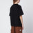 T-shirt en coton noir avec patch logo