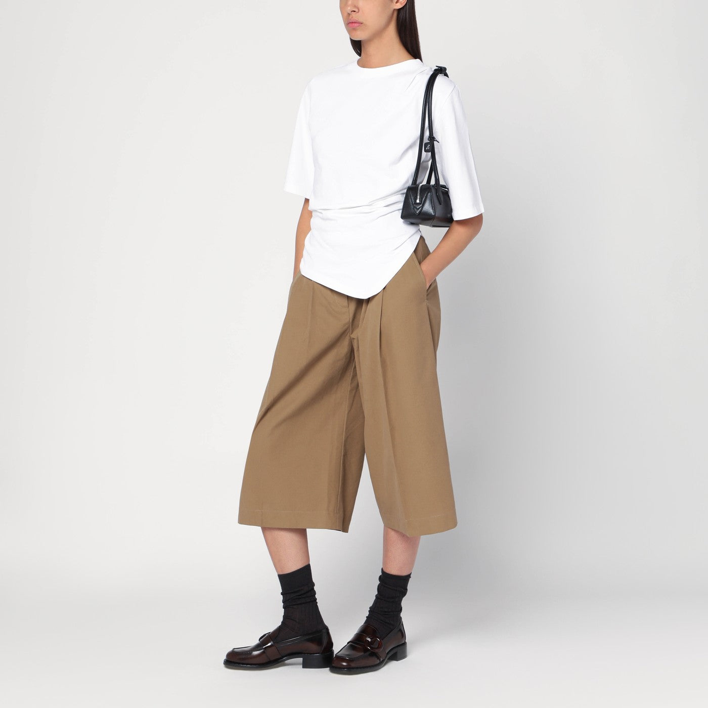 Lange Bermudashorts Pennie in Beige