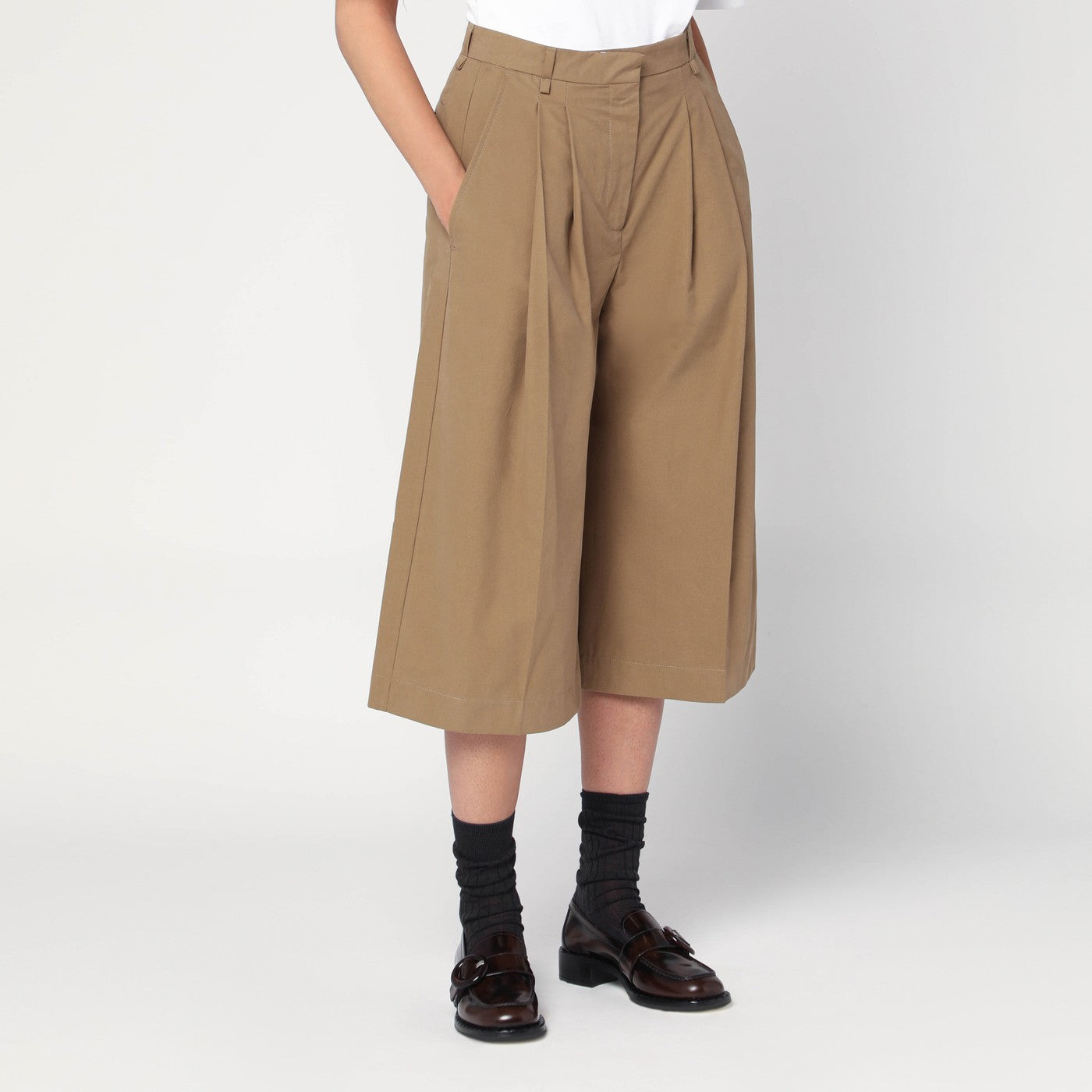 Lange Bermudashorts Pennie in Beige