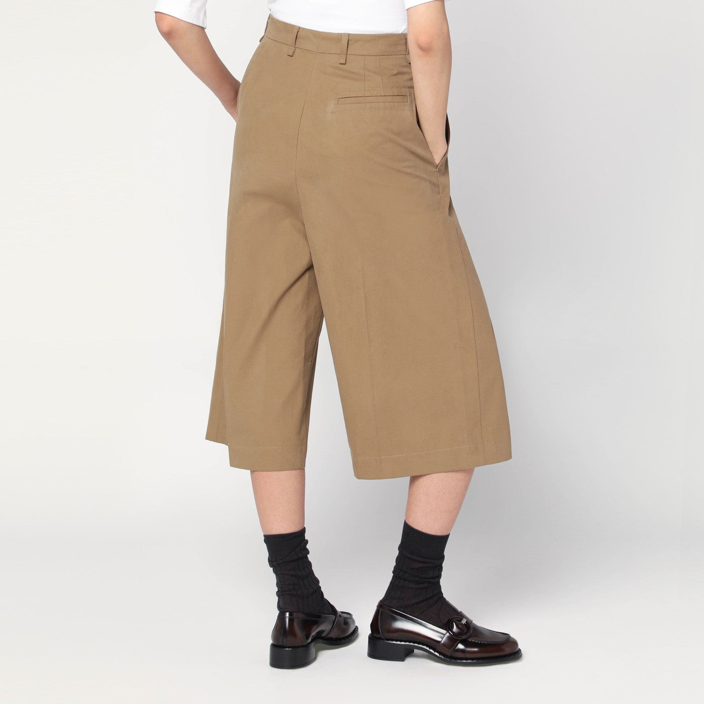 Lange Bermudashorts Pennie in Beige