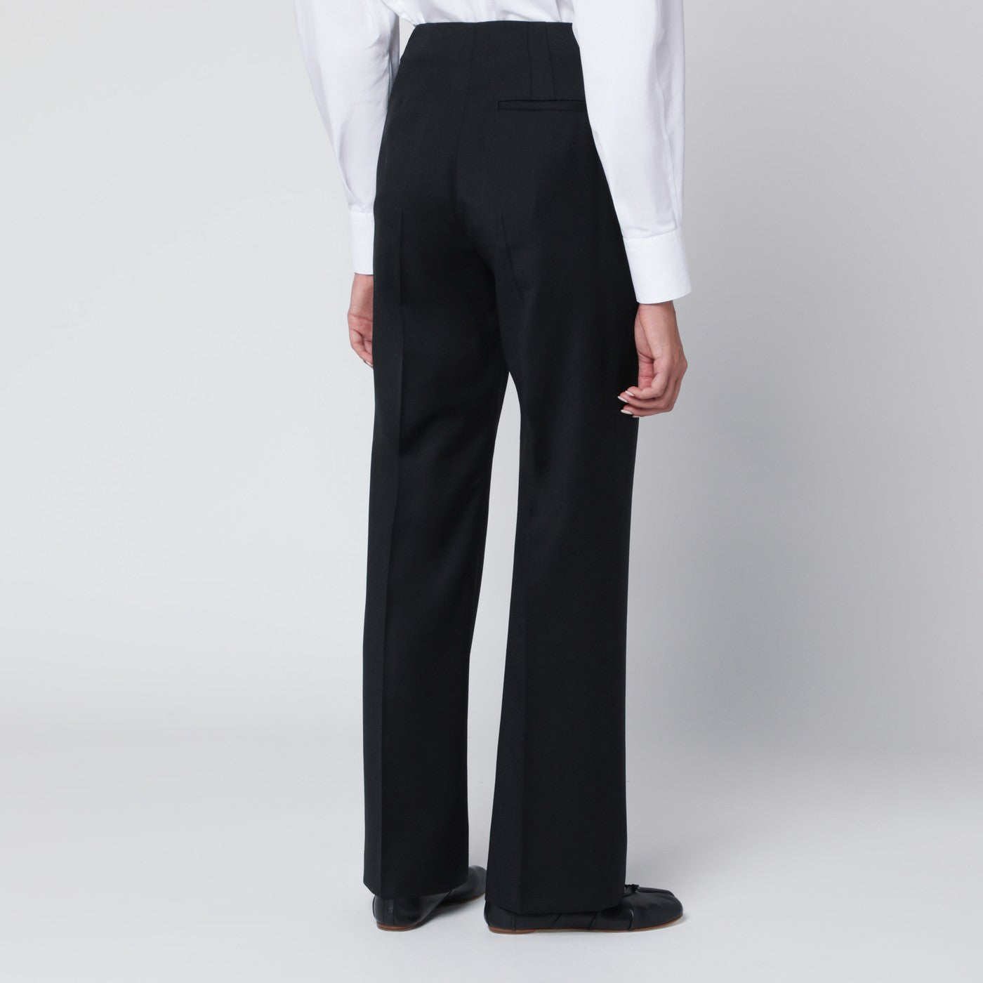 Black Priska trousers in wool