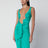 Draped Malachite Viscose Maxi Dress