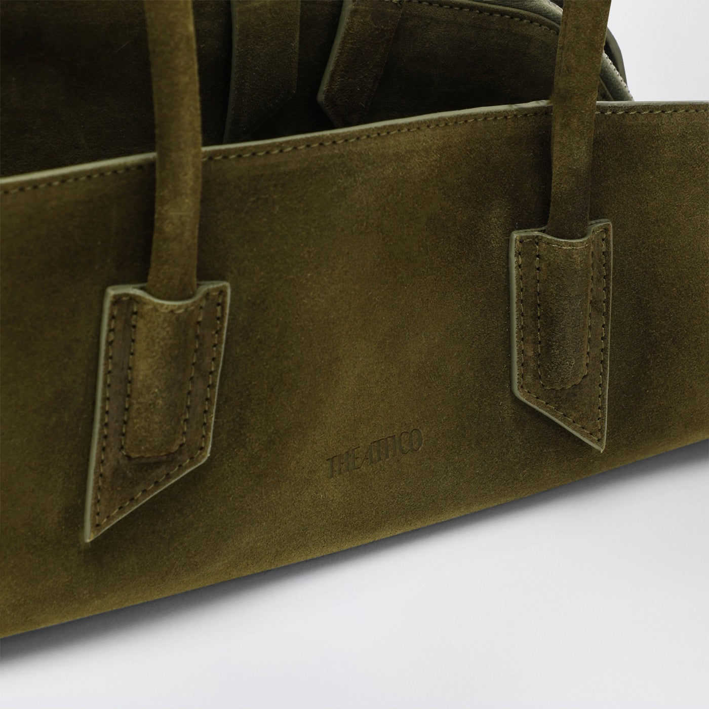 La Passeggiata Small bag in khaki green suede
