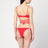 Bikini due pezzi a triangolo rosso