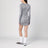 Mini robe drapée grise