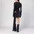 Mini robe noire avec thermostrass