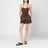 Zebra Shorts in khaki/brown nylon