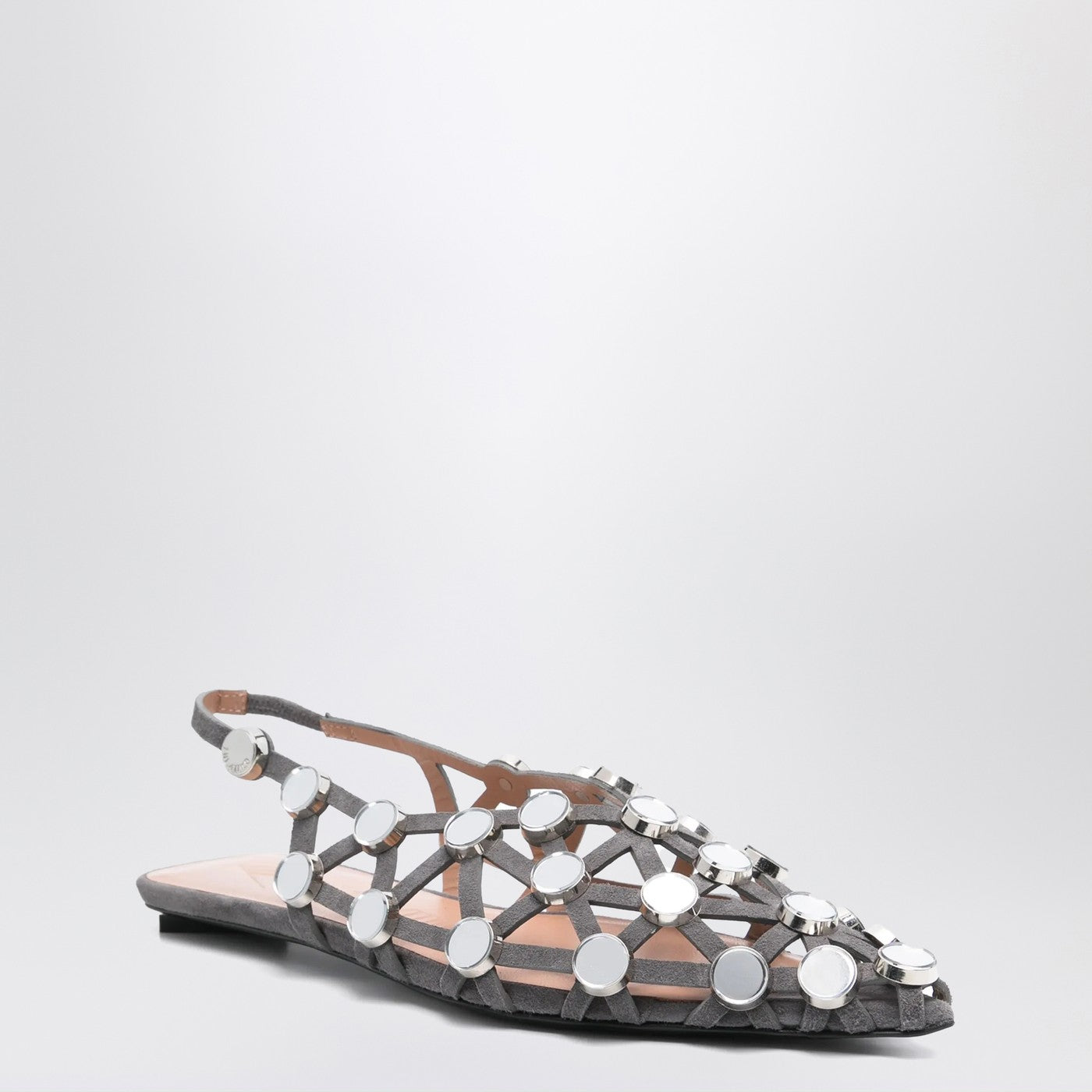 Dark grey Grid ballerina