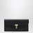 Portafoglio T-lock in pelle liscia nero