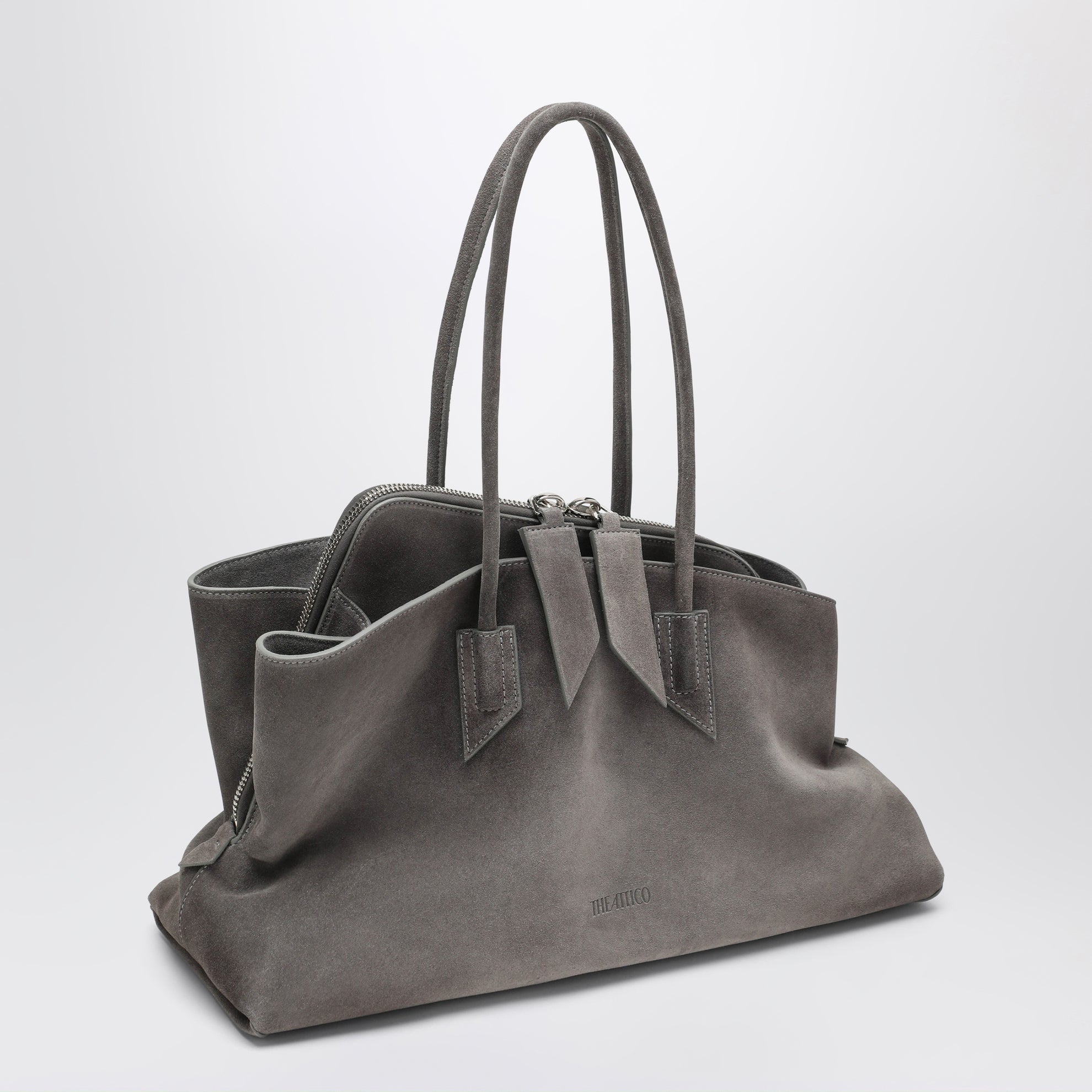 La Passeggiata Medium bag in grey suede