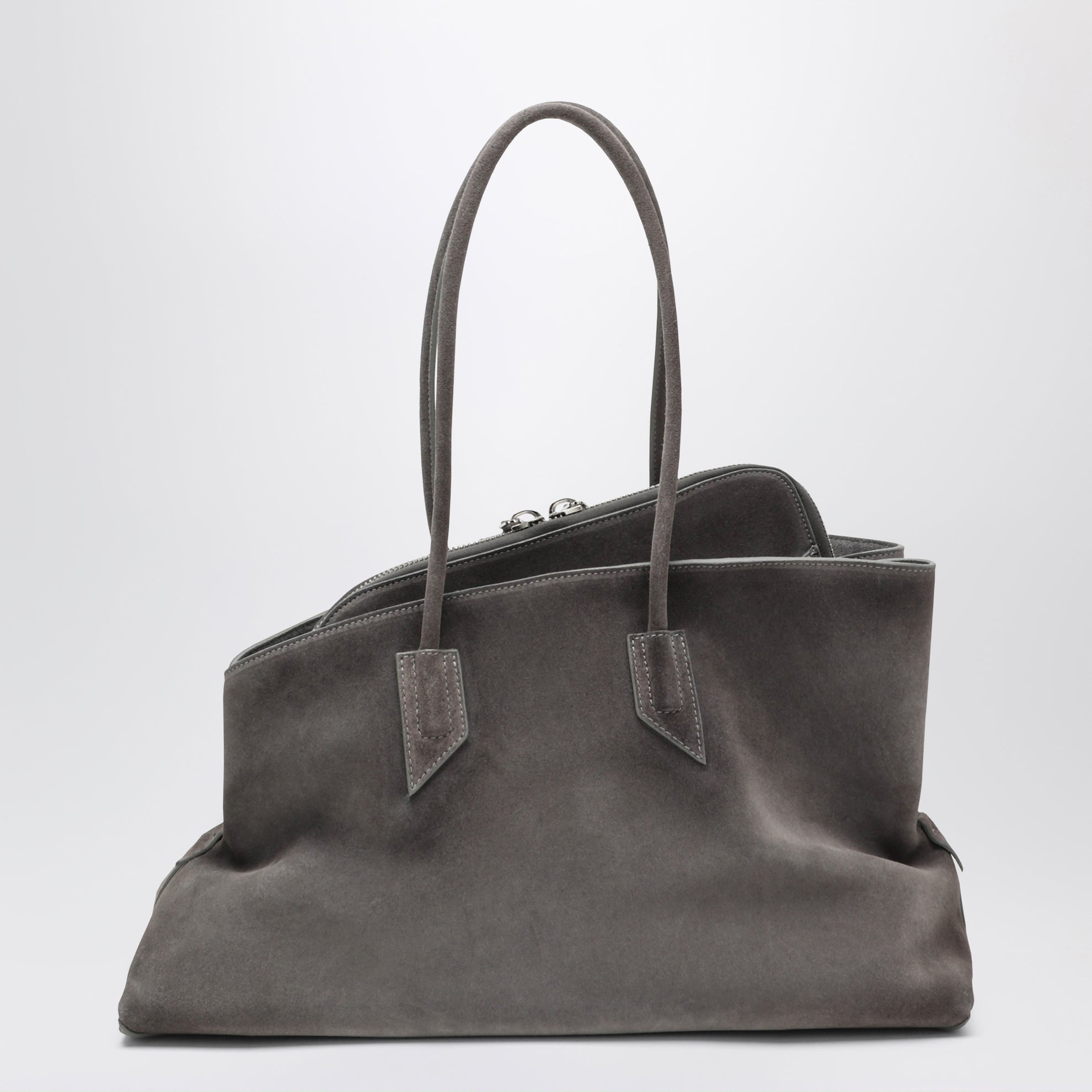 La Passeggiata Medium bag in grey suede