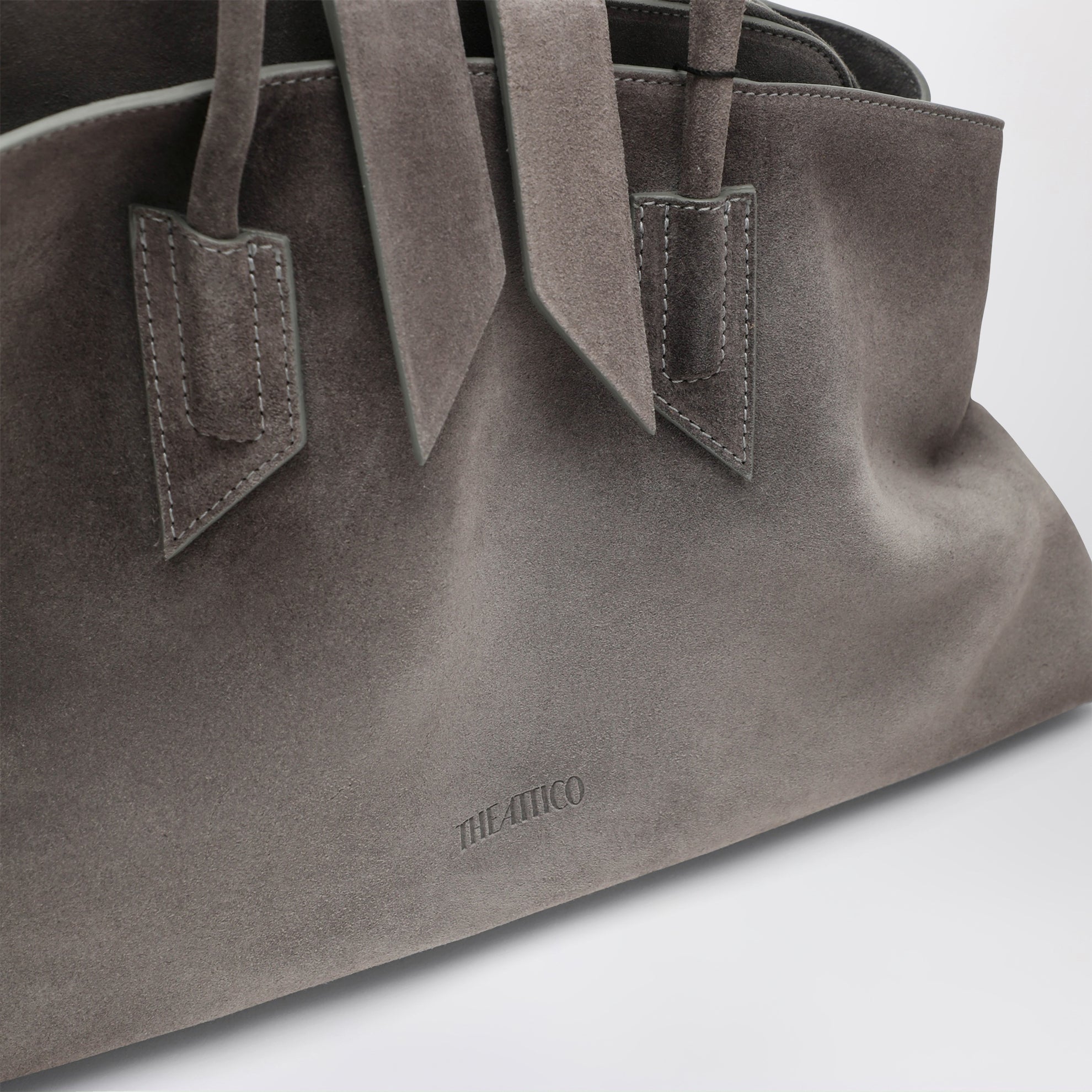 La Passeggiata Medium bag in grey suede