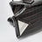 La Passeggiata Small bag in coffee crocodile-print leather