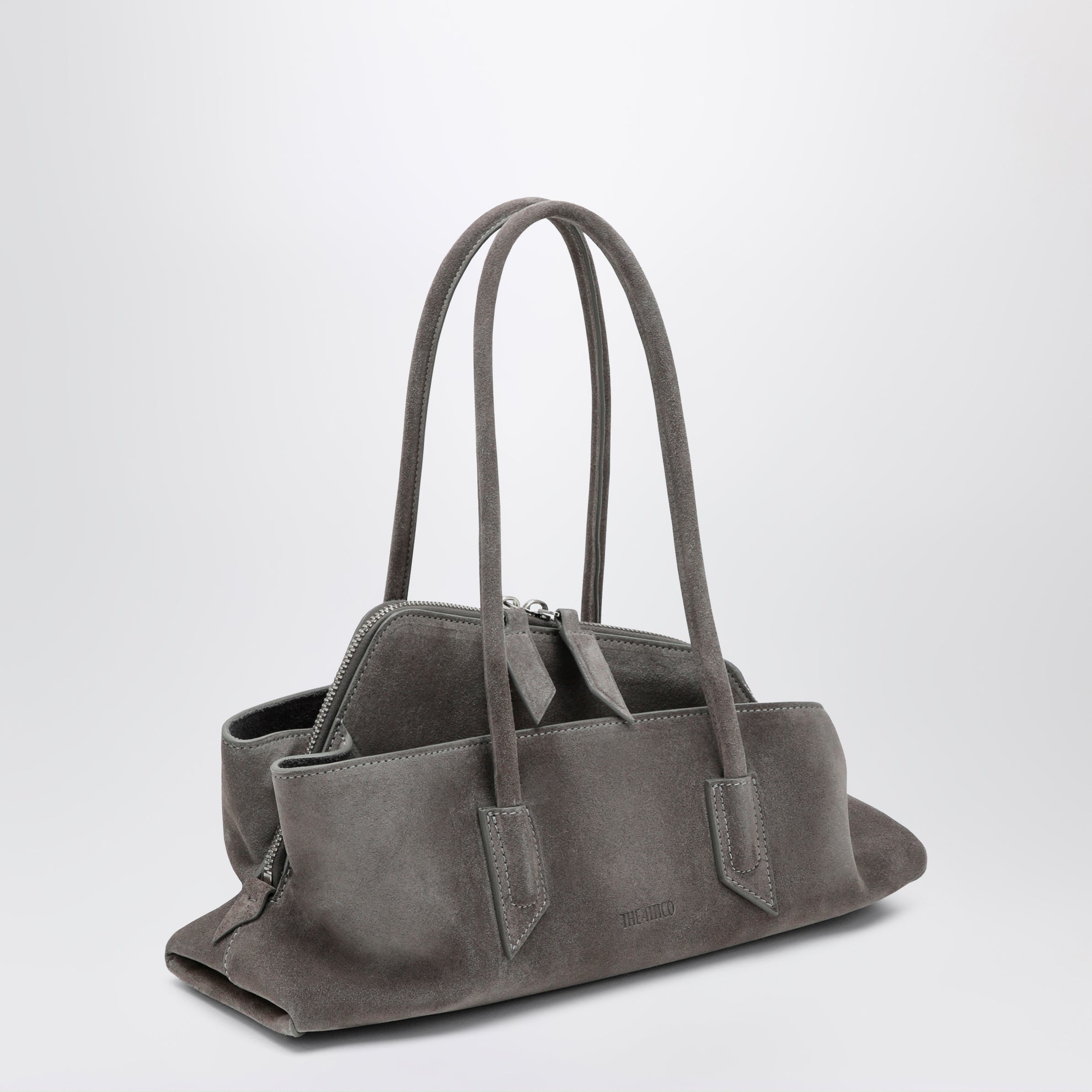 Sac La Passeggiata Small en daim gris