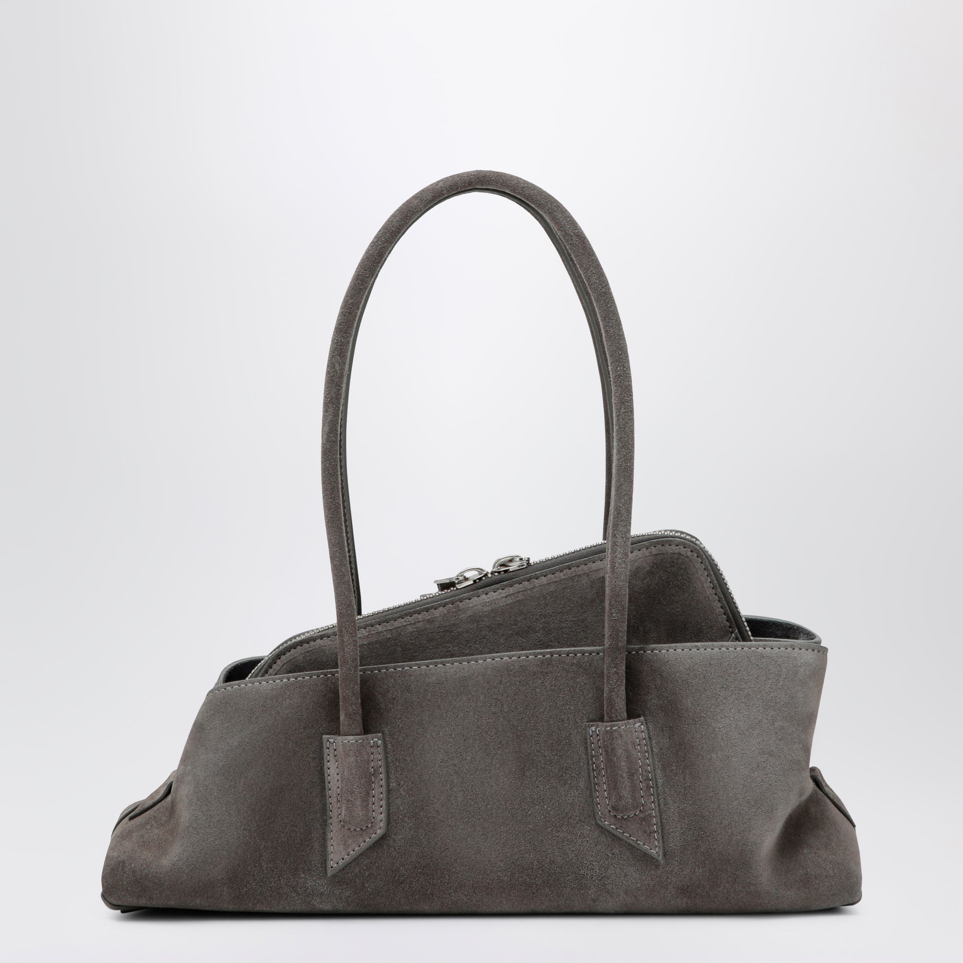 Sac La Passeggiata Small en daim gris