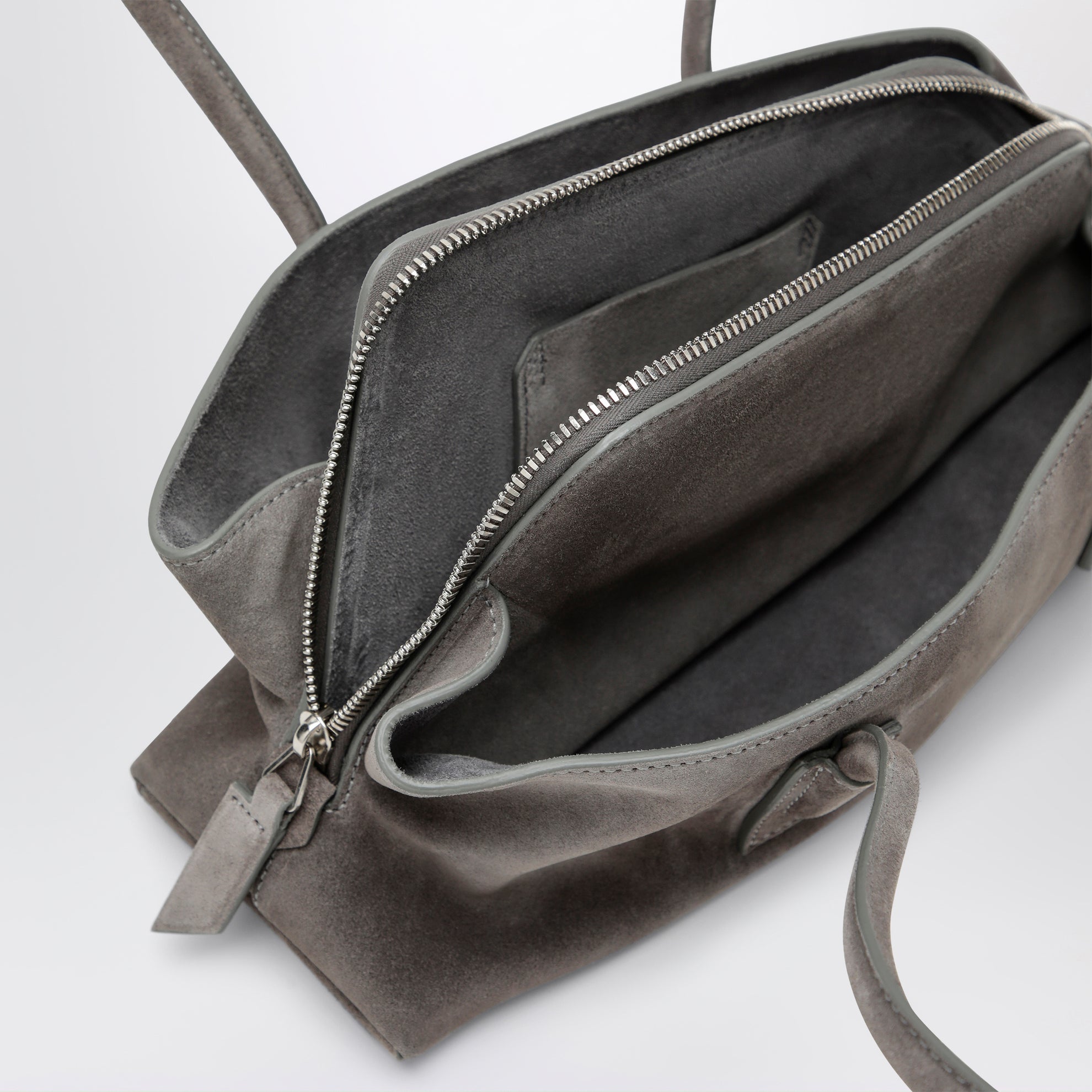 Sac La Passeggiata Small en daim gris