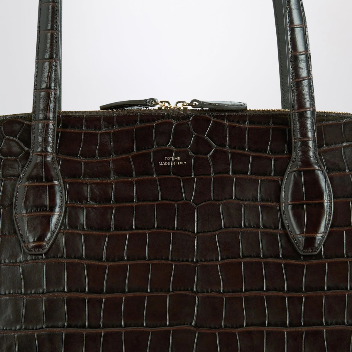Sac cabas Garderob en cuir chocolat foncé