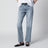 Jeans effetto slavato in denim organico