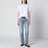 Jeans effetto slavato in denim organico