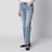 Jeans effetto slavato in denim organico