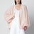 Light pink mohair-blend knit cardigan