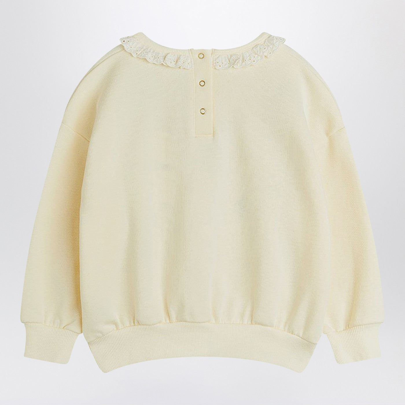 Sweat crème avec des coccinelles brodées