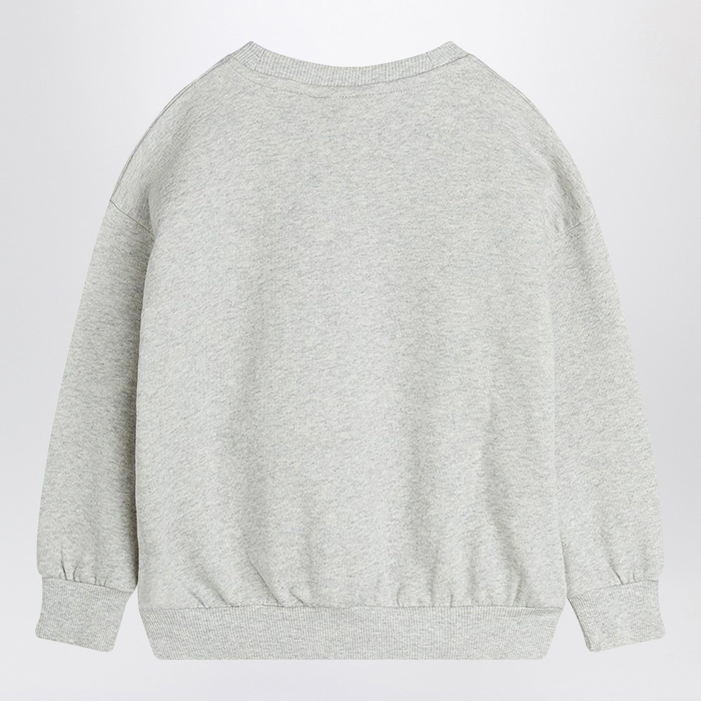 Sweat gris avec cœur et flèche en velours côtelé