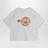 light grey T-shirt with Flundra print