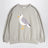 Sweat gris avec impression de mouette